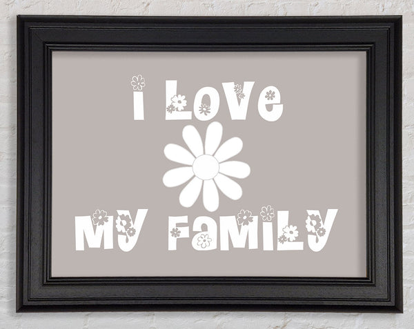 Boys room Quote I Love My Family Beige