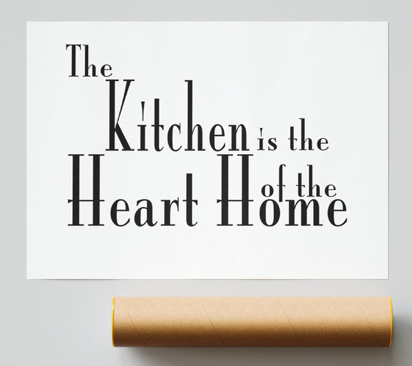 Kitchen Quote The Kitchen Is The Heart Of The Home 2 White