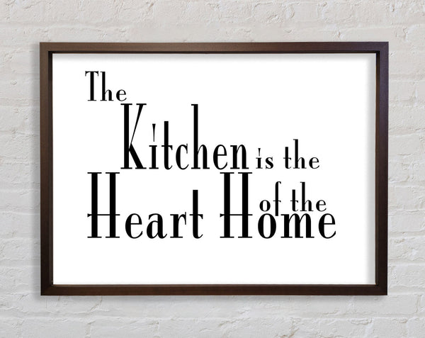 Kitchen Quote The Kitchen Is The Heart Of The Home 2 White