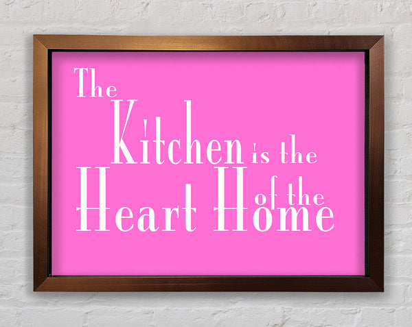 Kitchen Quote The Kitchen Is The Heart Of The Home 2 Vivid Pink