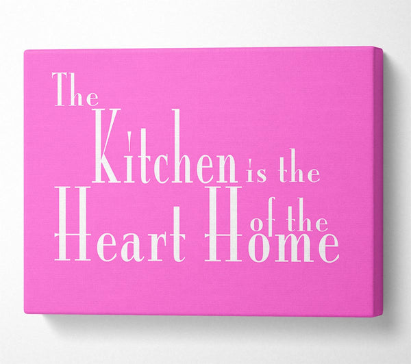 Kitchen Quote The Kitchen Is The Heart Of The Home 2 Vivid Pink