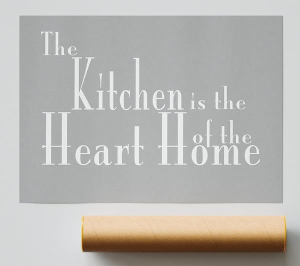 Kitchen Quote The Kitchen Is The Heart Of The Home 2 Grey White