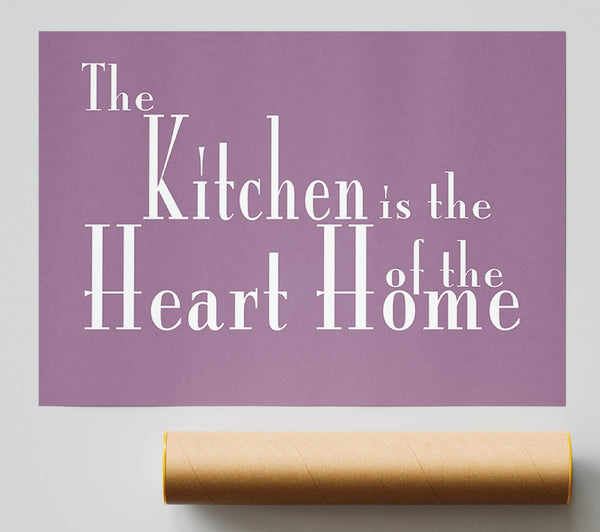 Kitchen Quote The Kitchen Is The Heart Of The Home 2 Dusty Pink