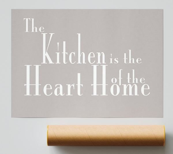 Kitchen Quote The Kitchen Is The Heart Of The Home 2 Beige