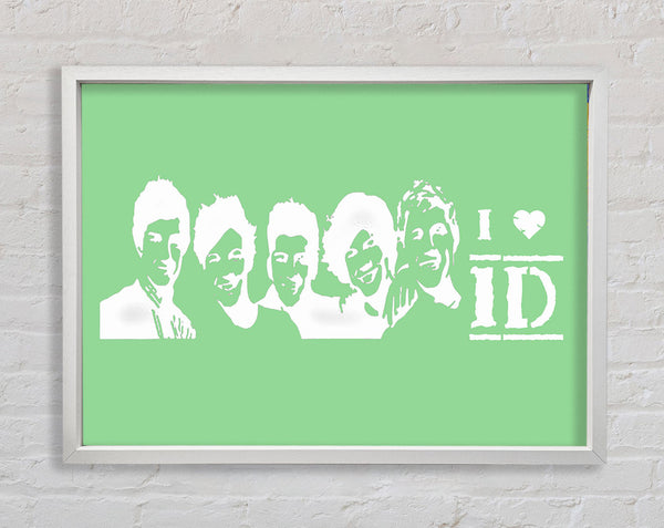 Music Quote I Love 1 Direction Green