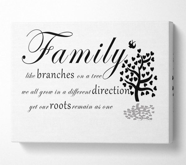 Family Quote Family Like Branches On A Tree White