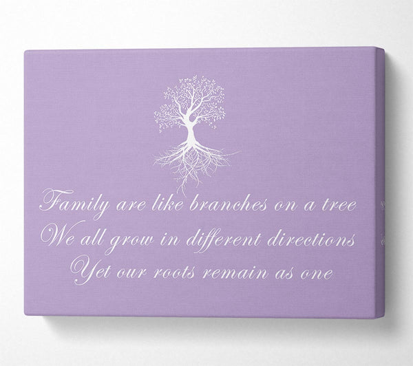 Family Quote Family Are Like Branches Lilac