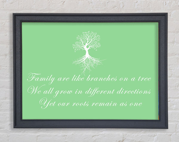 Family Quote Family Are Like Branches Green