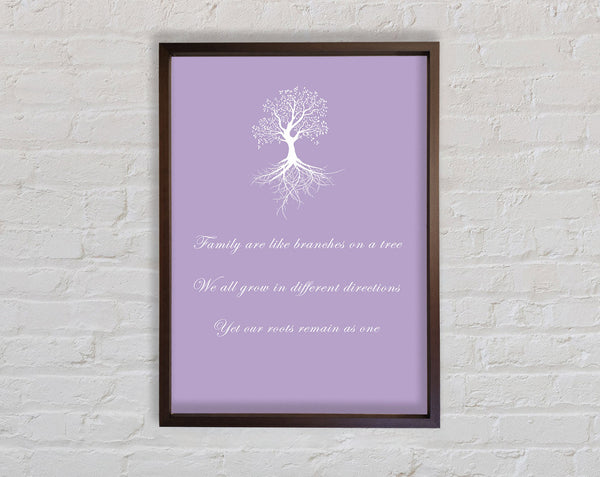 Family Quote Family Are Like Branches 2 Lilac