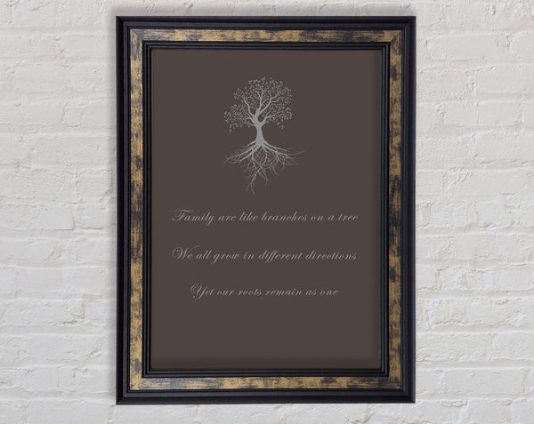 Family Quote Family Are Like Branches 2 Chocolate