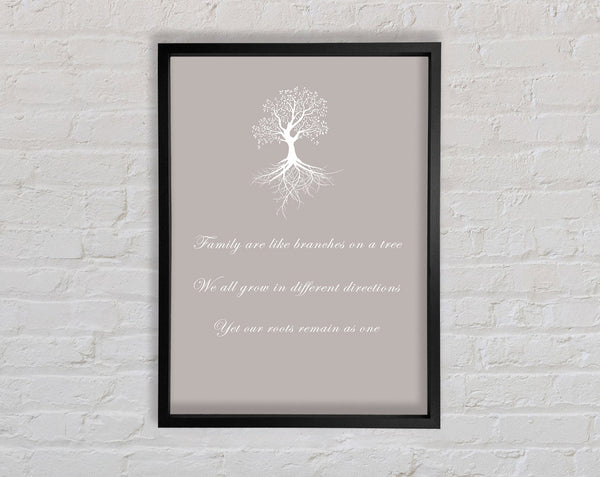 Family Quote Family Are Like Branches 2 Beige