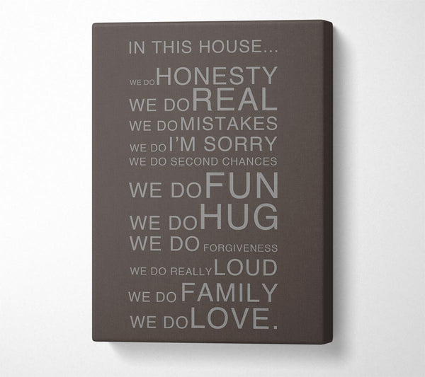 Family Quote In This House Chocolate