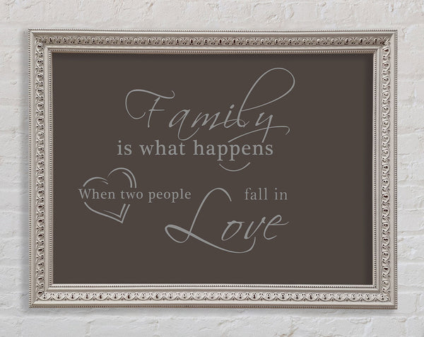 Family Quote Family Is What Happens Chocolate