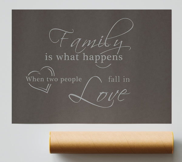 Family Quote Family Is What Happens Chocolate