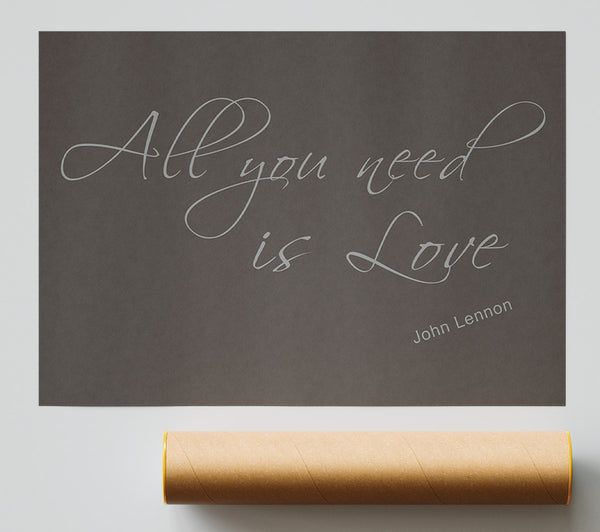 Music Quote All You Need Is Love 2 Chocolate