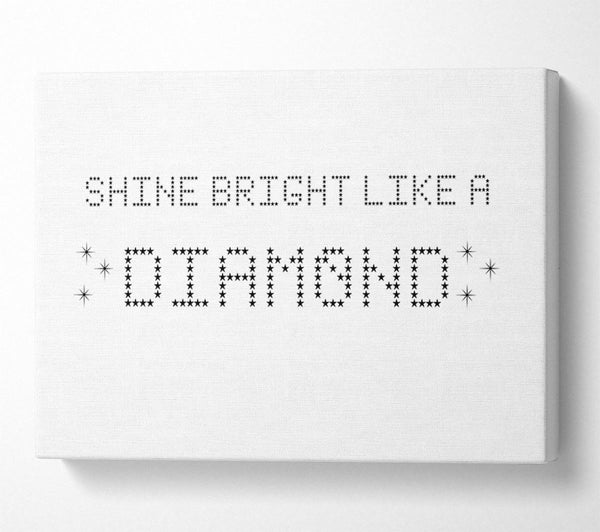 Music Quote Shine Bright Rihanna White