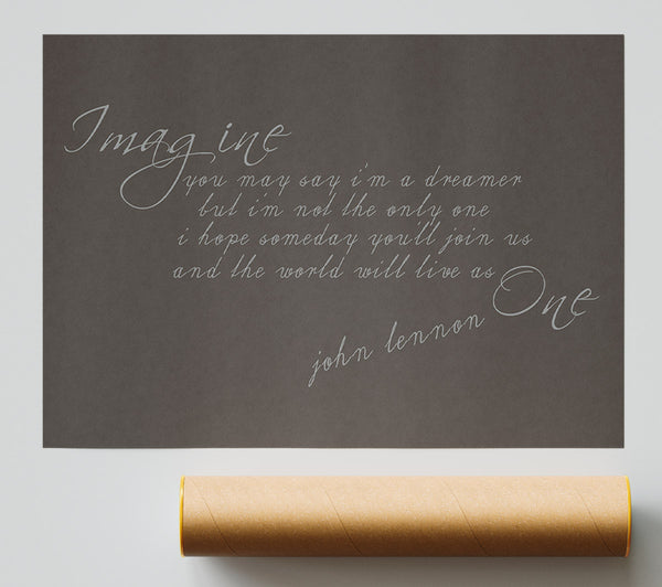 Music Quote Imagine John Lennon Chocolate