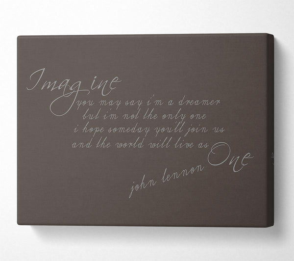 Music Quote Imagine John Lennon Chocolate