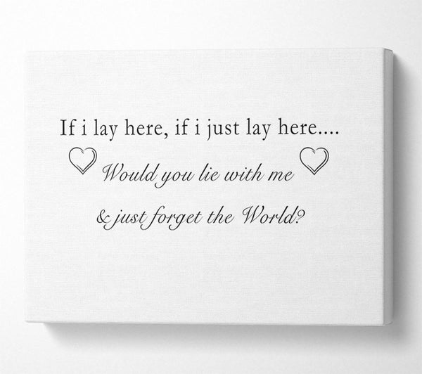 Music Quote If I Lay Here Snow Patrol White