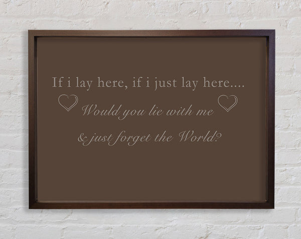 Music Quote If I Lay Here Snow Patrol Chocolate