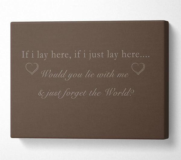 Music Quote If I Lay Here Snow Patrol Chocolate