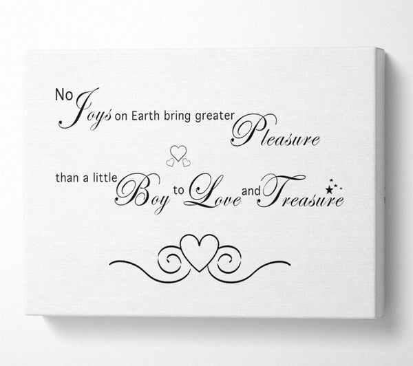 Boys Room Quote No Joys On Earth Bring Pleasure White