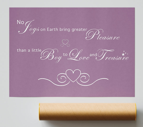 Boys Room Quote No Joys On Earth Bring Pleasure Dusty Pink