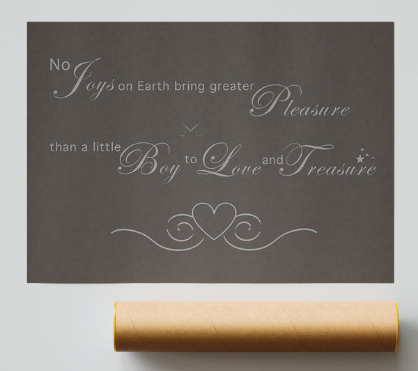 Boys Room Quote No Joys On Earth Bring Pleasure Chocolate