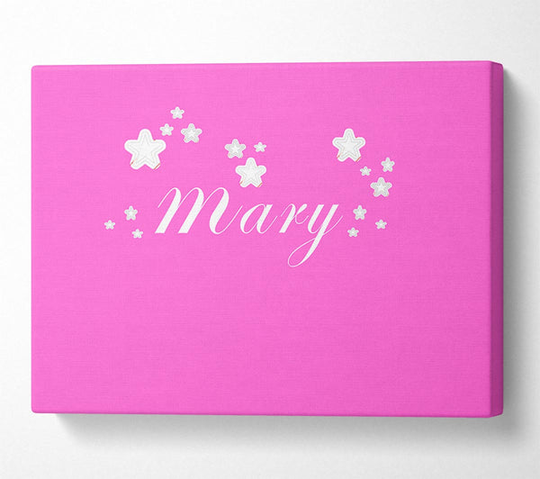 Girls Room Quote Your Name In Stars Vivid Pink