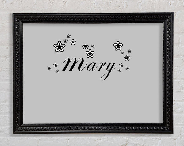 Girls Room Quote Your Name In Stars Grey