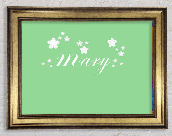 Girls Room Quote Your Name In Stars Green