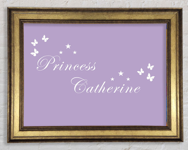 Girls Room Quote Your Own Name Princess Lilac