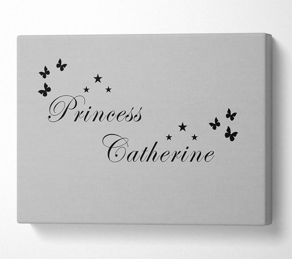 Girls Room Quote Your Own Name Princess Grey