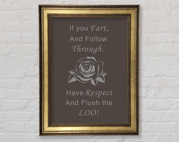 Bathroom Quote If You Fart Chocolate