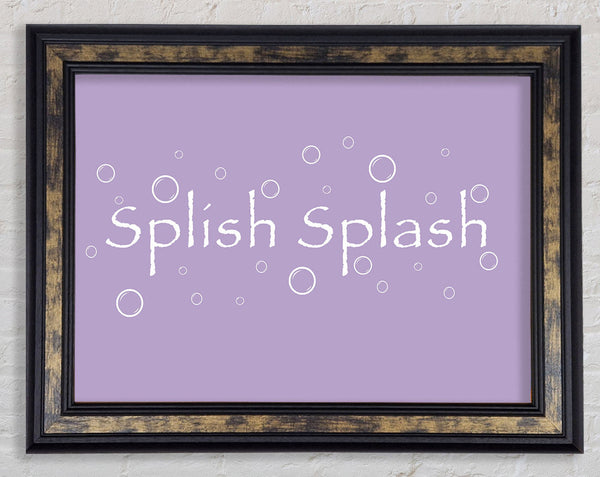 Bathroom Quote Splish Splash Bathroom Lilac