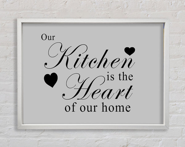 Kitchen Quote Our Kitchen Is The Heart Grey