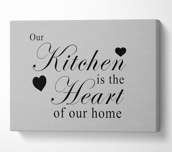 Kitchen Quote Our Kitchen Is The Heart Grey