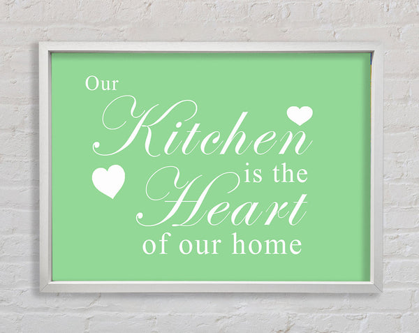 Kitchen Quote Our Kitchen Is The Heart Green