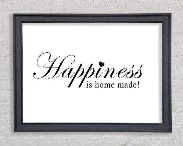 Home Quote Happiness Is Home Made White