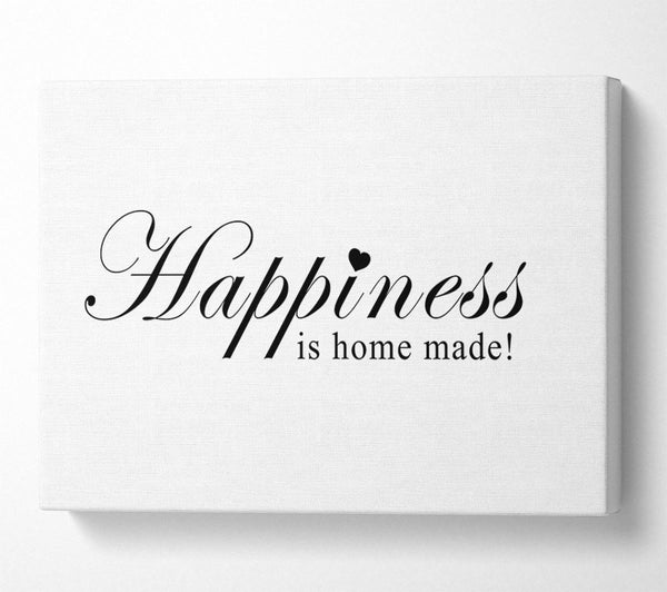 Home Quote Happiness Is Home Made White