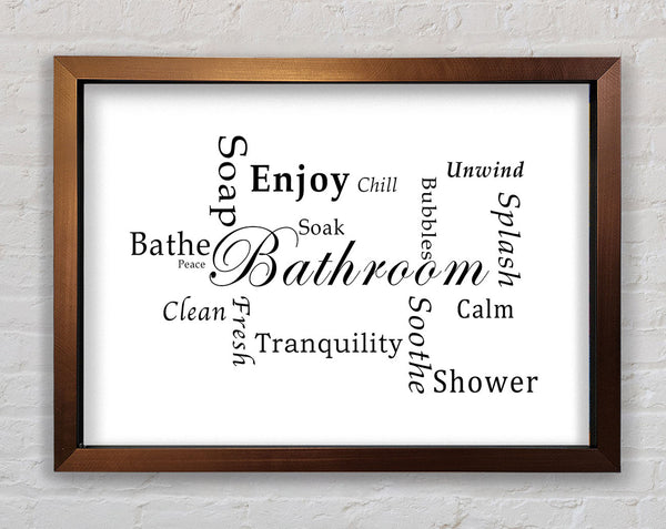 Bathroom Quote Bathroom Tranquility White