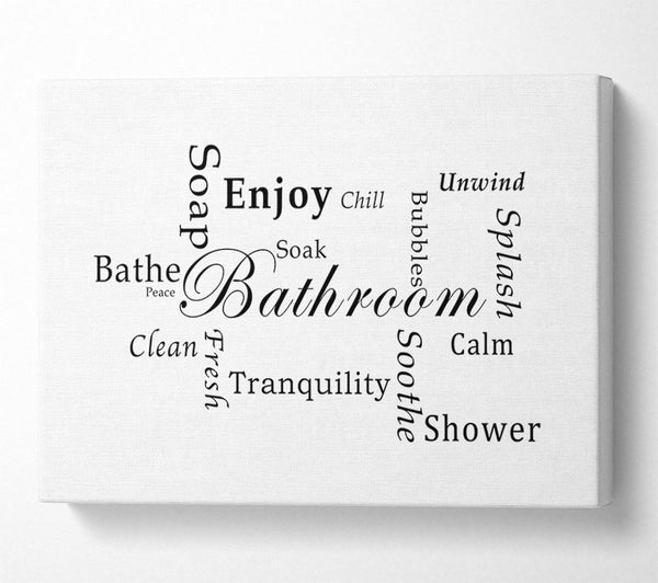 Bathroom Quote Bathroom Tranquility White