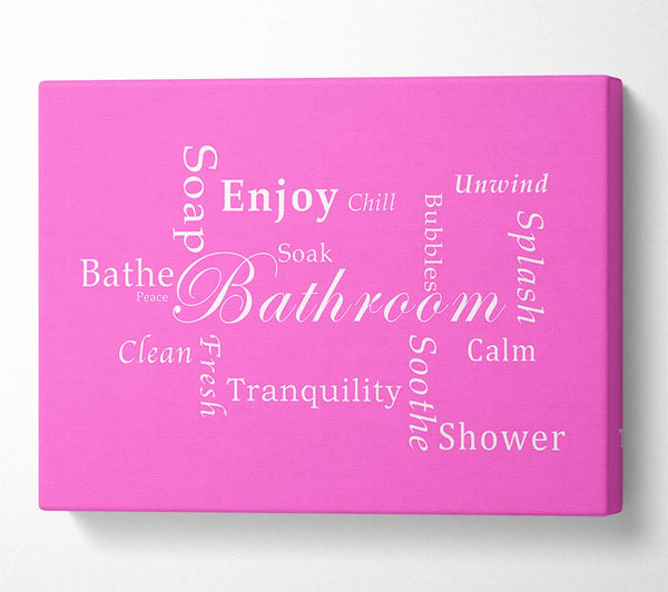 Bathroom Quote Bathroom Tranquility Vivid Pink