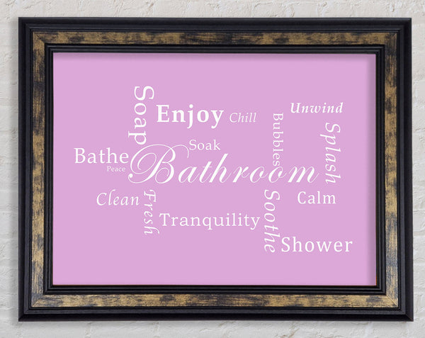 Bathroom Quote Bathroom Tranquility Pink