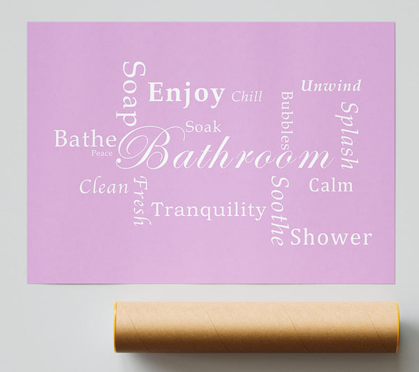 Bathroom Quote Bathroom Tranquility Pink