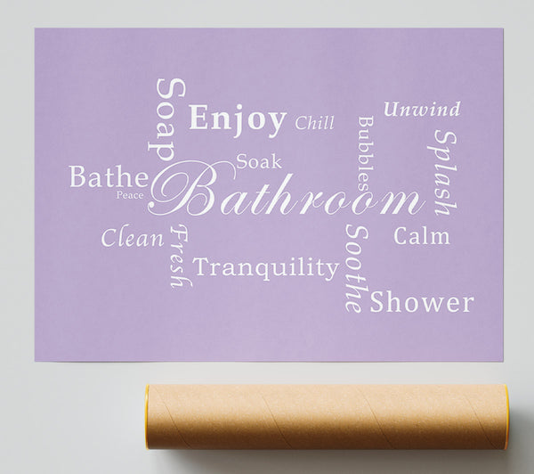 Bathroom Quote Bathroom Tranquility Lilac