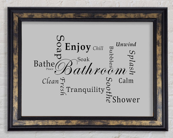 Bathroom Quote Bathroom Tranquility Grey