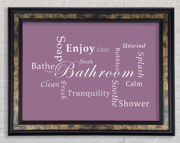 Bathroom Quote Bathroom Tranquility Dusty Pink