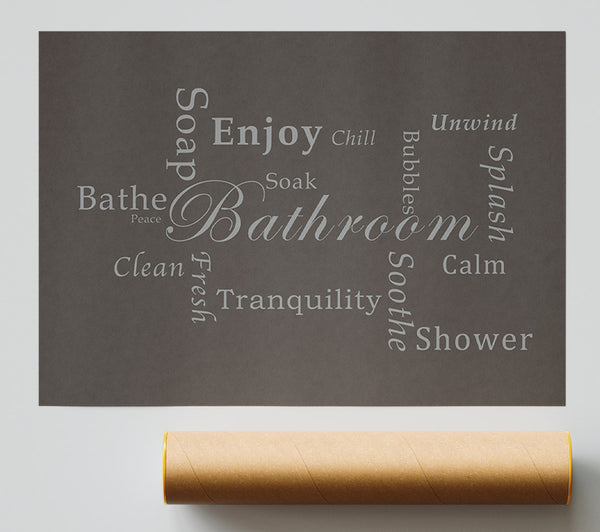 Bathroom Quote Bathroom Tranquility Chocolate