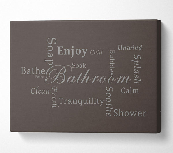 Bathroom Quote Bathroom Tranquility Chocolate